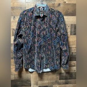 Eight X Buckle Exclusive Men’s XL Classic Fit Abstract Pattern Button Down Shirt